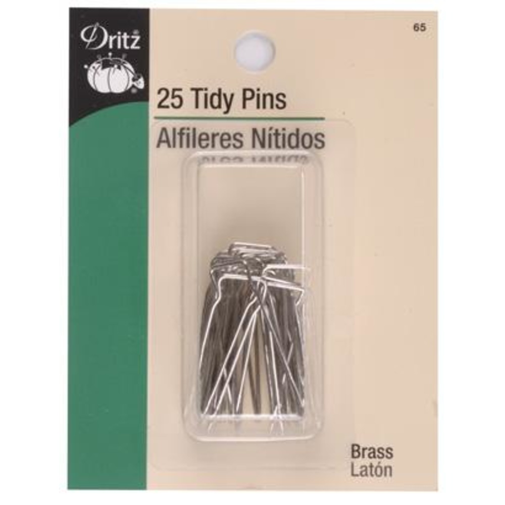 Dritz 65 Tidy Pin, Brass, Nickel - 1