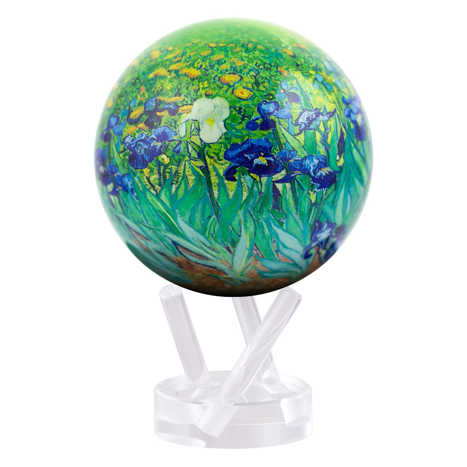 MOVA Globes MM-IRISES Globe, 4 in Dia Globe, Acrylic, Multi-Color - 1