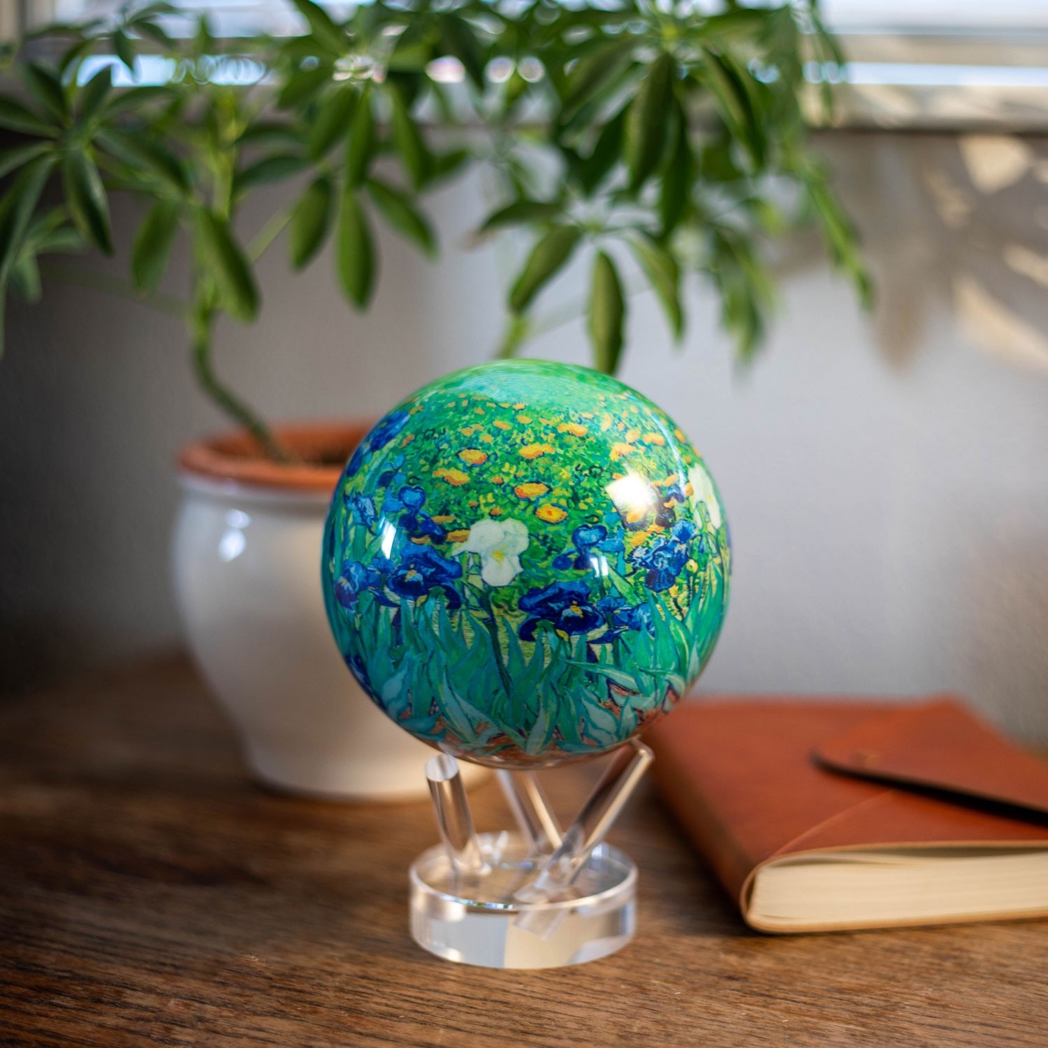 MOVA Globes MM-IRISES Globe, 4 in Dia Globe, Acrylic, Multi-Color - 2