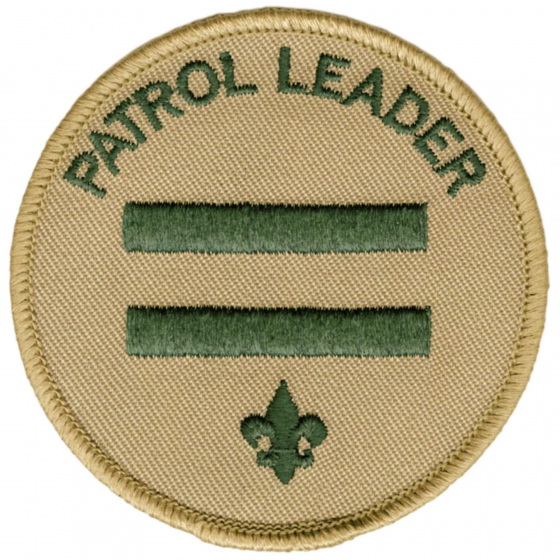 Boy Scouts Of America 428 Patrol Leader Emblem, Round, Tan - 1
