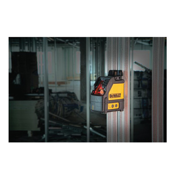 DEWALT DW088K Cross Line Level, 165 ft, 1/8 in Accuracy, 2-Beam, Red Laser - 2