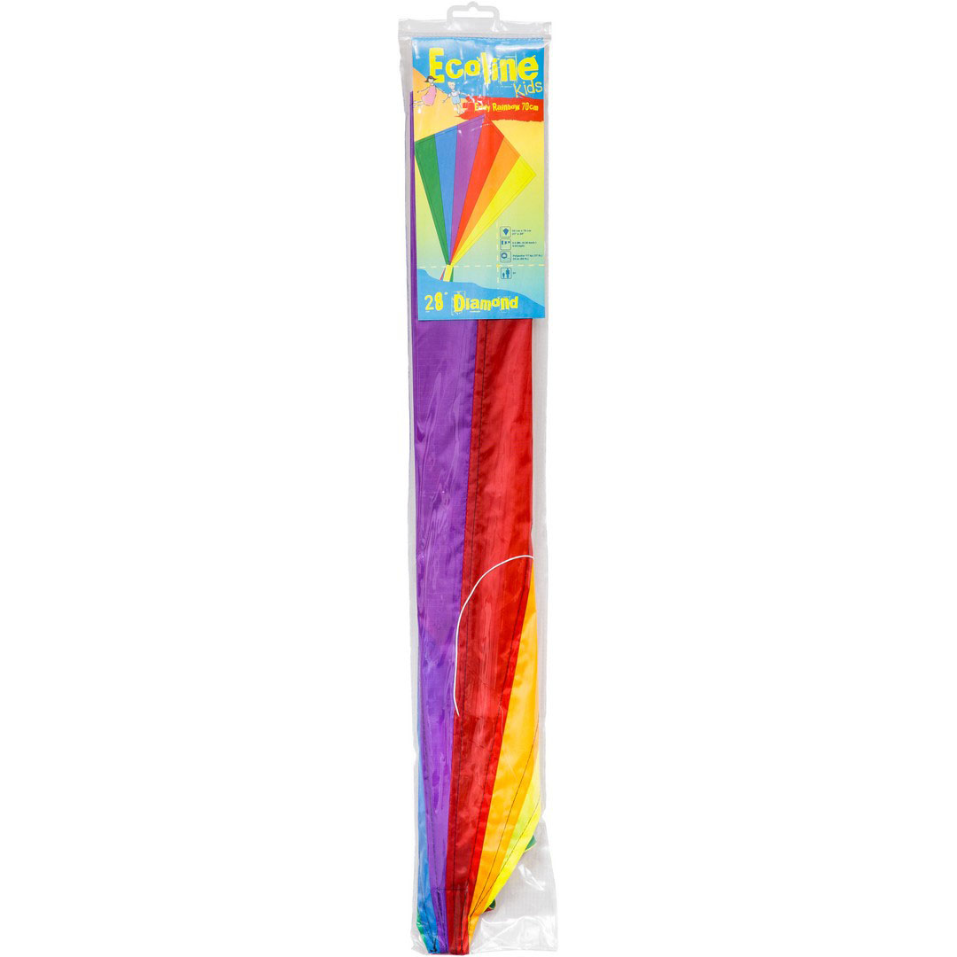 Invento Eco Line Series 102115 Ready-to-Fly Kite, 5 Years and Up, Eddy Rainbow, Fiberglass/Ripstop Polyester - 2