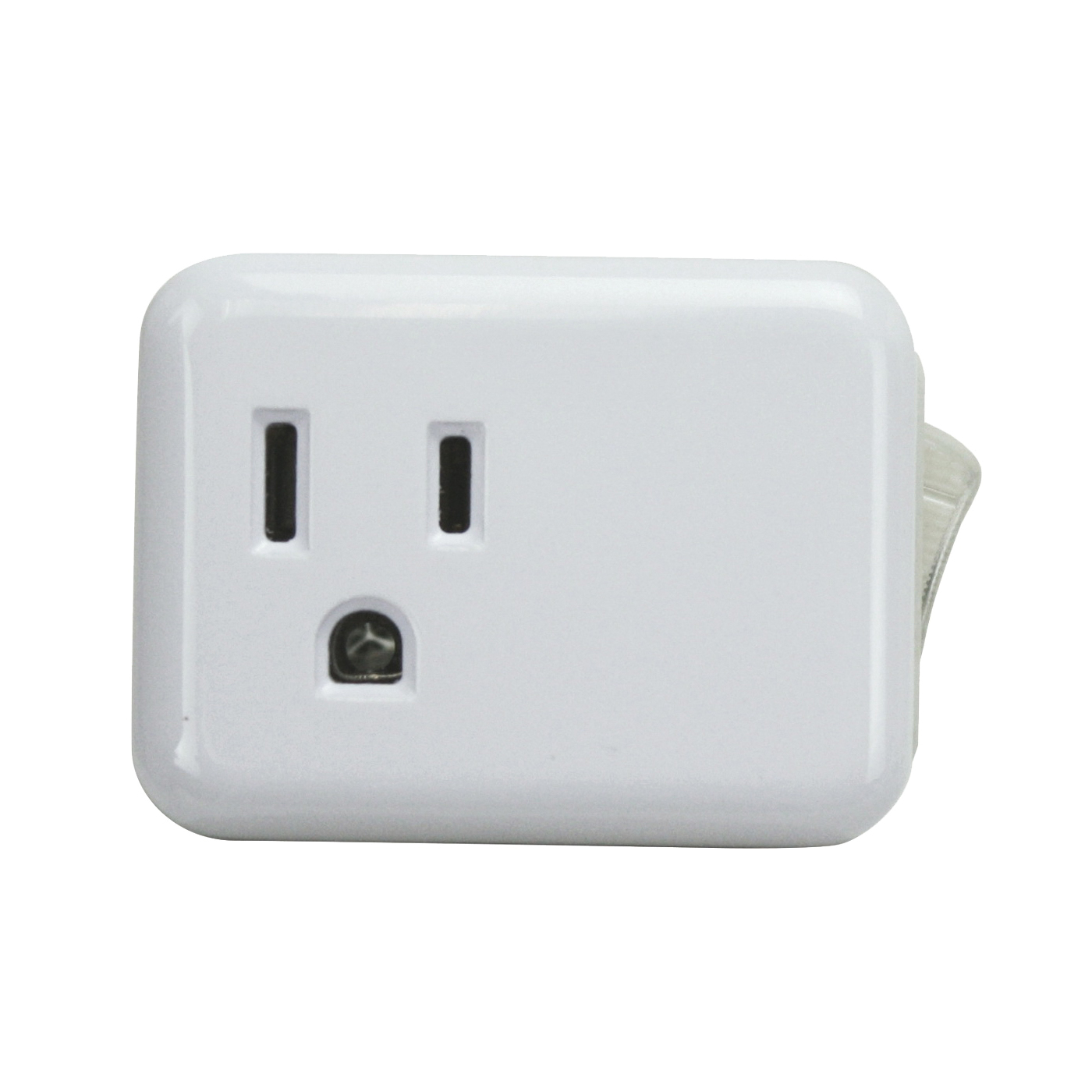 ORES001 Outlet Tap with On Off Switch, 1-Outlet, White