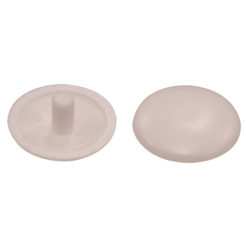 HILLMAN 57216 Trim Moulding, 10 mm L, 3/8 in W, Cap Profile, Plastic, White - 1