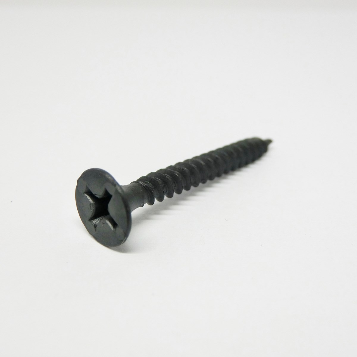 ACE 100106ACE Screw, #6 Thread, 1-1/4 in L, Fine Thread, Bugle Head, Phillips Drive, Sharp Point, Steel, Black Phosphate - 1