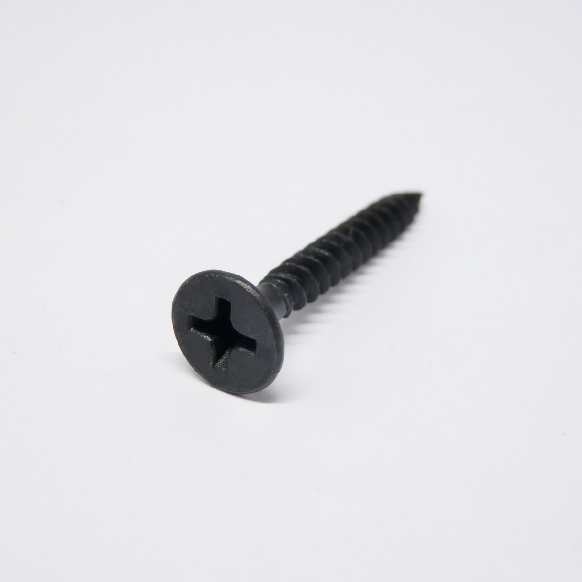 ACE 100104ACE Screw, #6 Thread, 1-1/8 in L, Fine Thread, Bugle Head, Phillips Drive, Sharp Point, Steel, Black Phosphate - 1