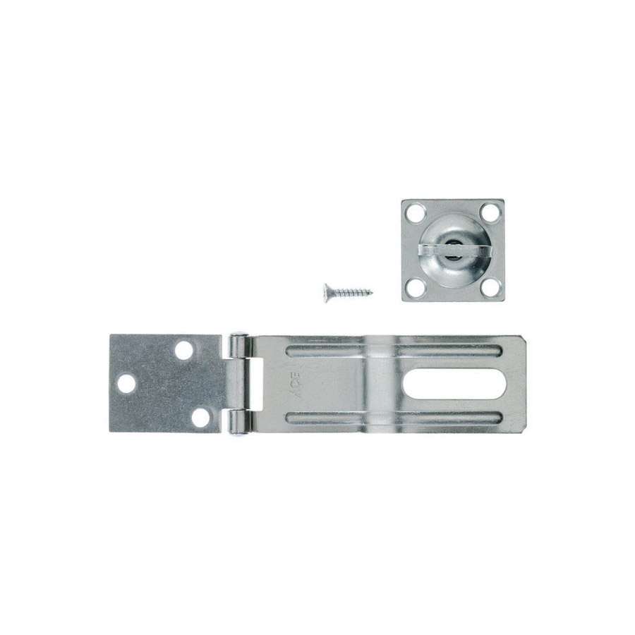 Hasp, Ace, 4-1/2 in L, Zinc, Swivel Staple - 2