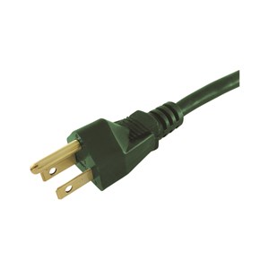 ACE OU-SJT163-10-GR Extension Cord, 16/3 AWG Cable, 15 ft L, 13 A, 125 V, Green - 3