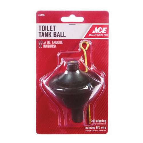 ACE ACE835-38 Toilet Tank Ball, Rubber, Black - 2
