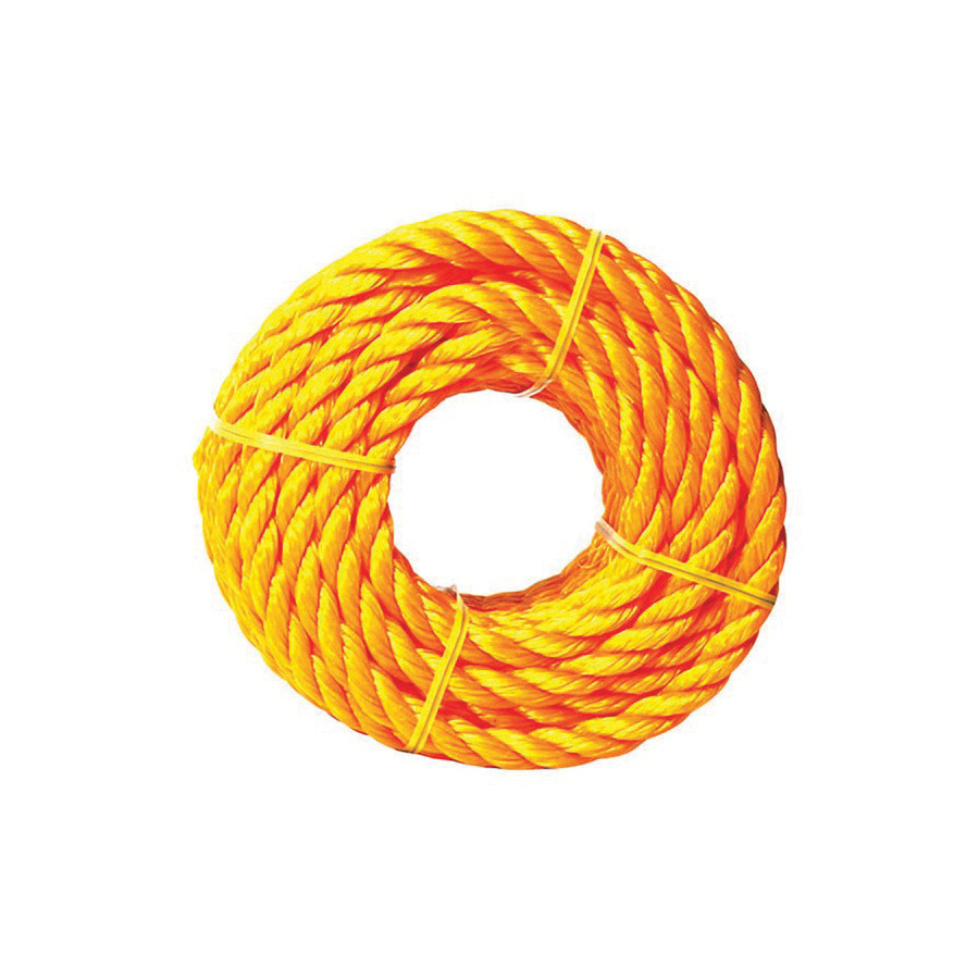 ACE 71722 Rope, 1/2 in Dia, 50 ft L, 358 lb Working Load, Polypropylene, Yellow - 1