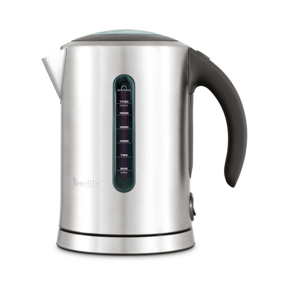 Breville BKE700BSS Soft Top Kettle, 57 oz Capacity, 1500 W, Stainless Steel, 8.9 in L, 8-1/2 in W, 9 in H - 1