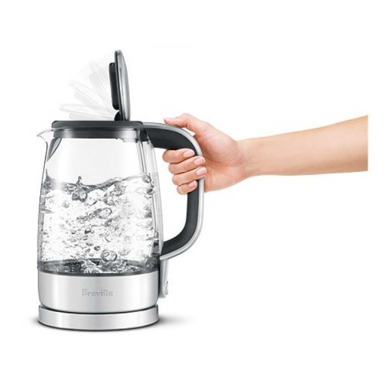 Breville BKE595XL Electric Kettle, 57 oz Capacity, 1800 W, Glass/Stainless Steel, Brushed Stainless Steel, 8.4 in L - 3