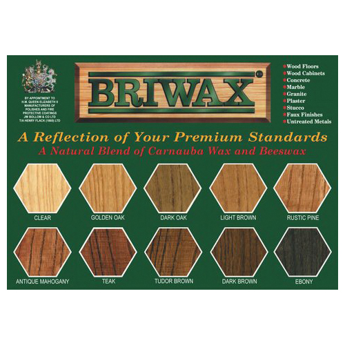 Briwax BR-1-DB Furniture Polish, 16 oz, Dark Brown, Liquid, Moderate Aromatic