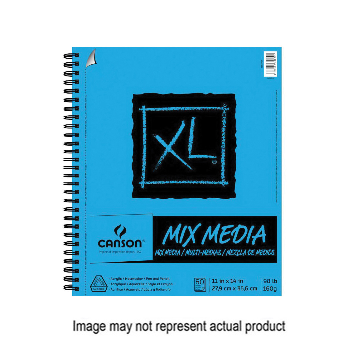 Canson XL 702-2420 Mix Media Pad, 60-Sheet - 1