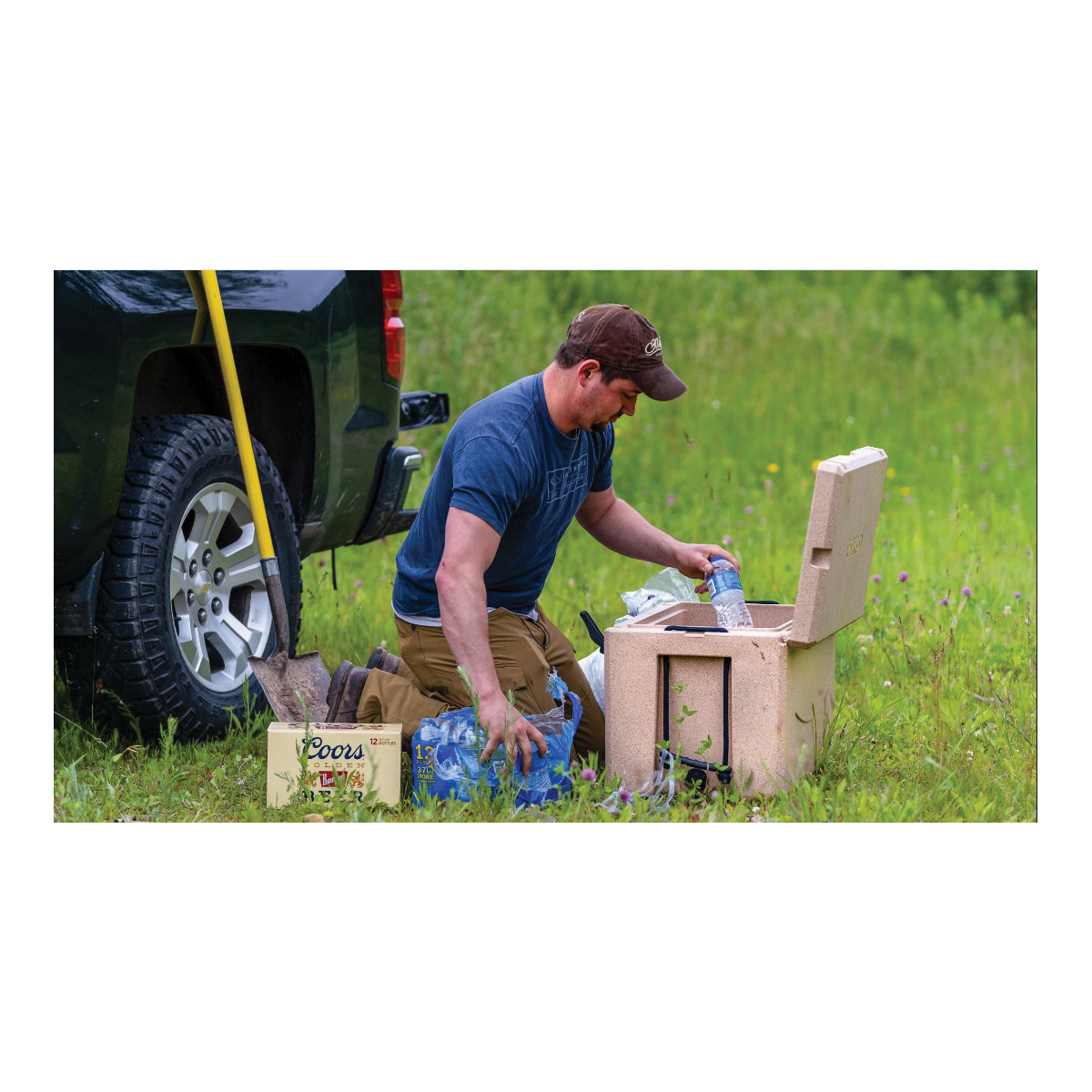 Canyon Coolers X35S Outfitter Cooler, 35 qt Capacity, 23-3/4 in L, 15-1/4 in W, 17 in H, Sandstone - 5