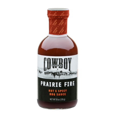 Cowboy 83603 BBQ Sauce, Prairie Fire Flavor, 18 oz Bottle - 1