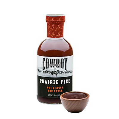 Cowboy 83603 BBQ Sauce, Prairie Fire Flavor, 18 oz Bottle - 2
