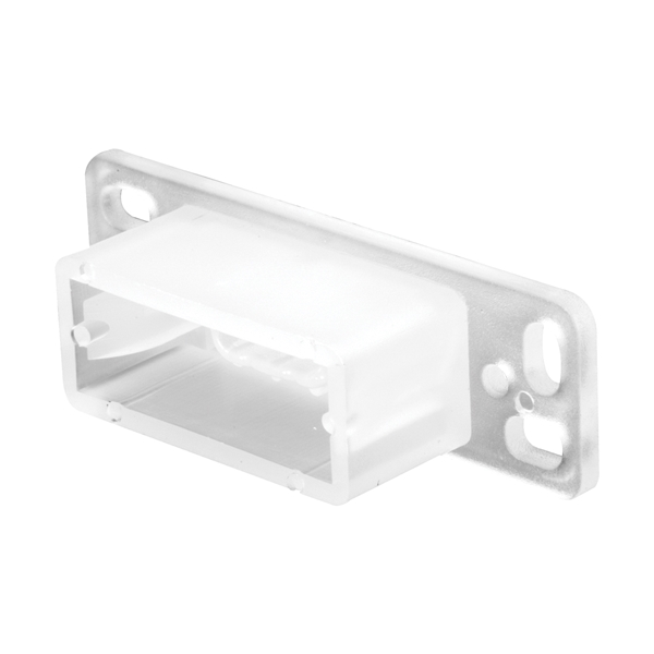 Prime-Line R 7145 Drawer Track Backplate, 3/4 in L, 2-13/32 in W, Plastic, Raw - 1