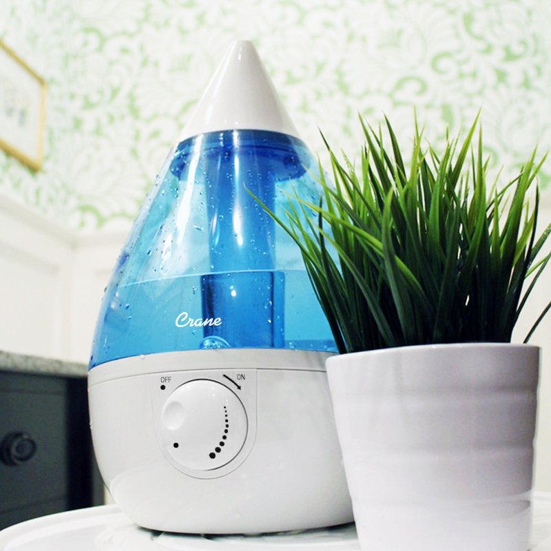 Crane EE-5301 Cool Mist Humidifier, 120 V, <45 W, 500 sq-ft Coverage Area, 1 gal Tank, Electro-Mechanical Control - 2
