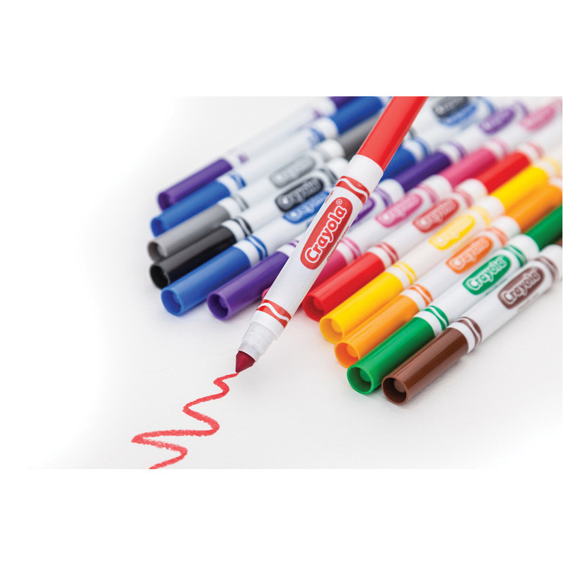Crayola Classic Series 58-7722 Marker Set, Assorted Lead/Tip, Broad Lead/Tip