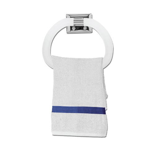 Decko 38230 Towel Ring, Plastic/Steel, Chrome - 2