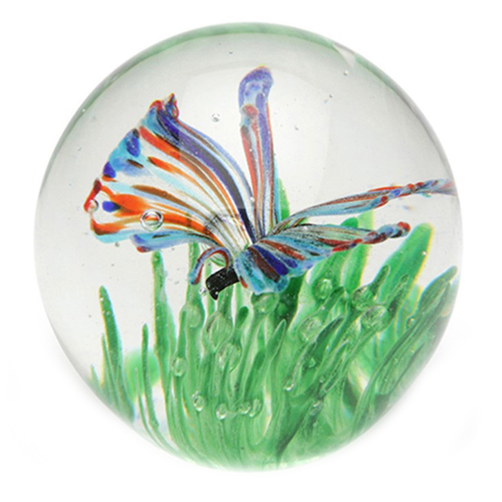 Dynasty Gallery 95278 Rainbow Butterfly Paperweight, Glass - 1