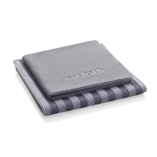 10617 Cleaning Cloth Set, Microfiber, Gray/Silver