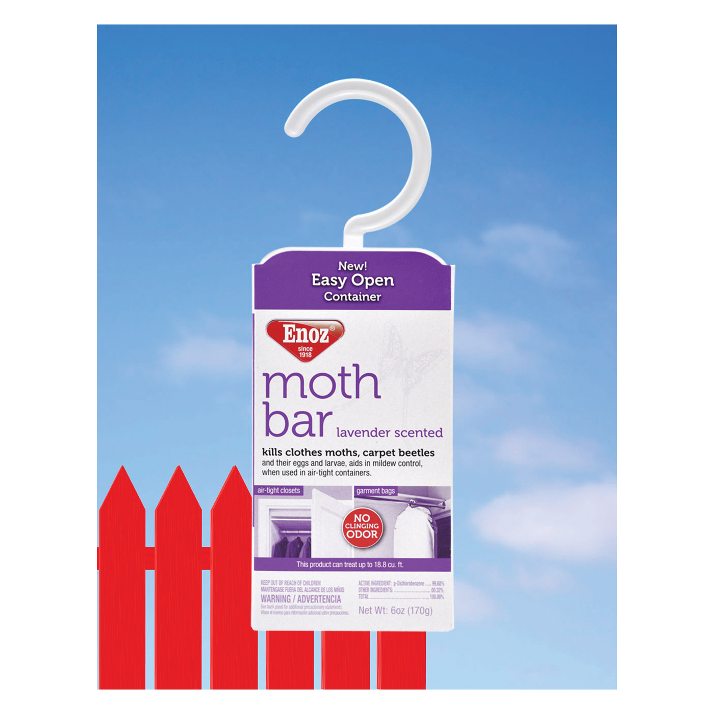 Enoz 496.6T Moth Bar, 6 oz, Lavender