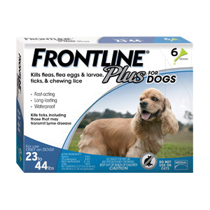 FRONTLINE Plus FL44 Flea and Tick Killer, Liquid, Alcoholic, 0.05 oz - 1