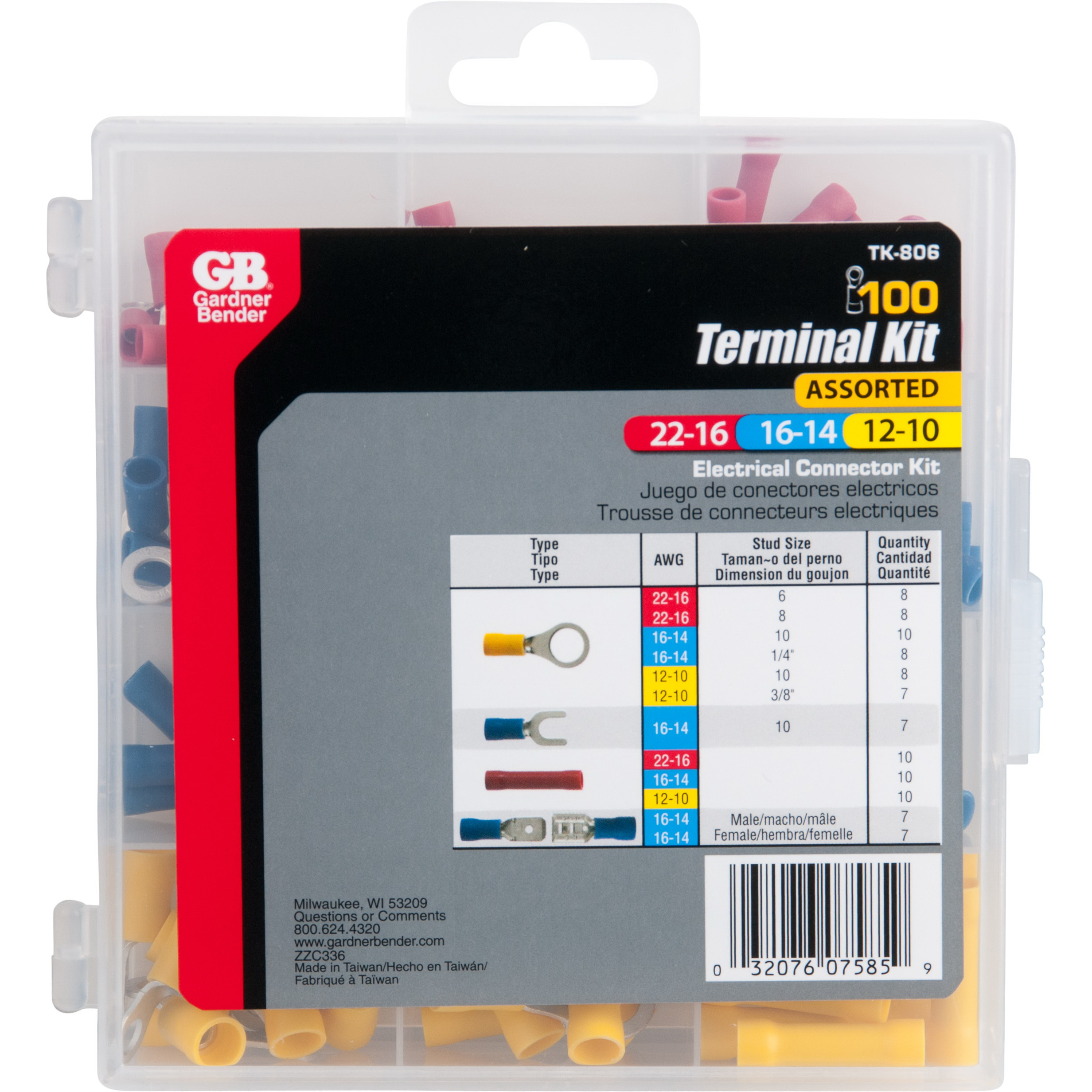 GB TK-806 Terminal Kit, Assortment, Vinyl - 3