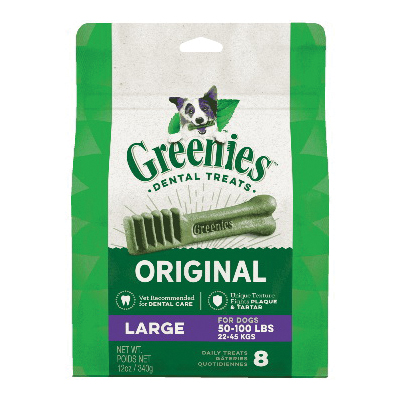 Greenies 428615 Dental Treat, Original Flavor, L Breed, 12 oz Pack - 1