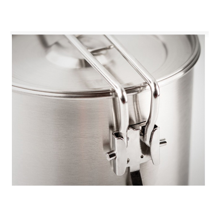 GSI 68190 Glacier Boiler, 1.2 qt Capacity, Stainless Steel, Silver, Folding, Locking Handle - 5