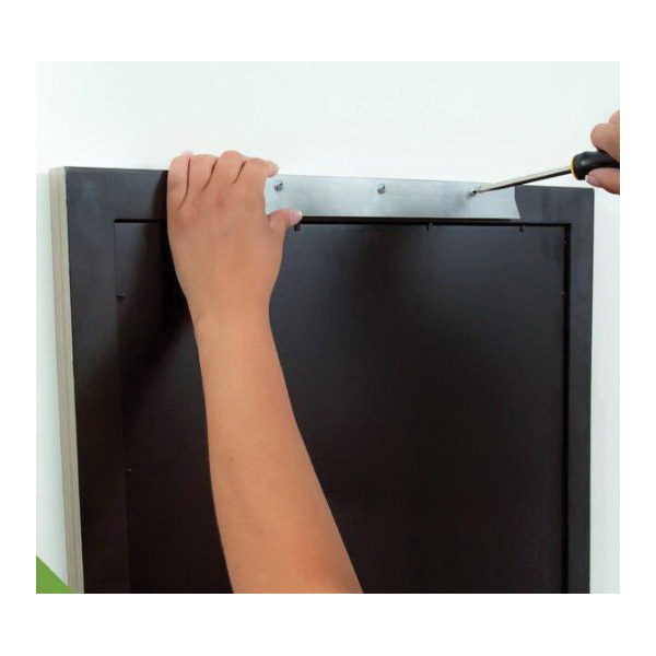 Apartment Hanger, Hangman, 120 lb, Aluminum, Silver, 0.3 in Projection, Bracket - 3