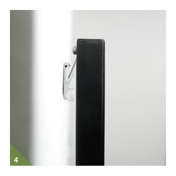 Apartment Hanger, Hangman, 120 lb, Aluminum, Silver, 0.3 in Projection, Bracket - 5