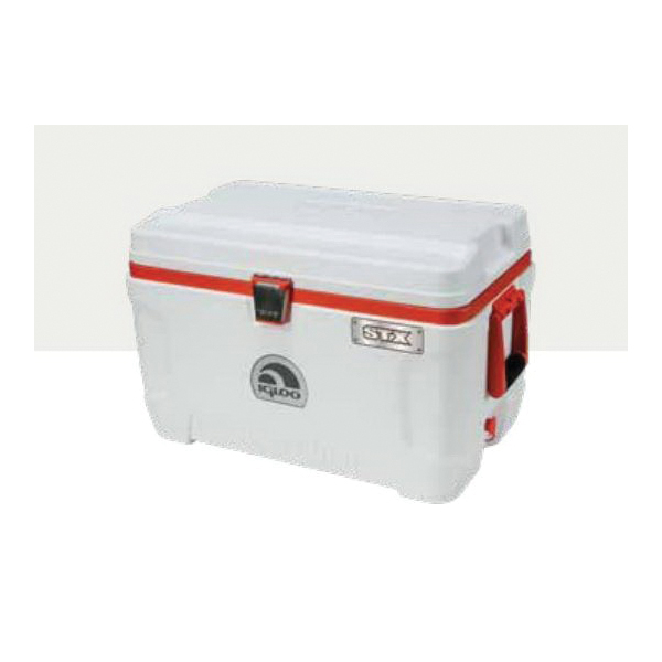 Igloo Super Tough TX-54 44946 Cooler, 54 qt Cooler, Orange/White, 4 days Ice Retention