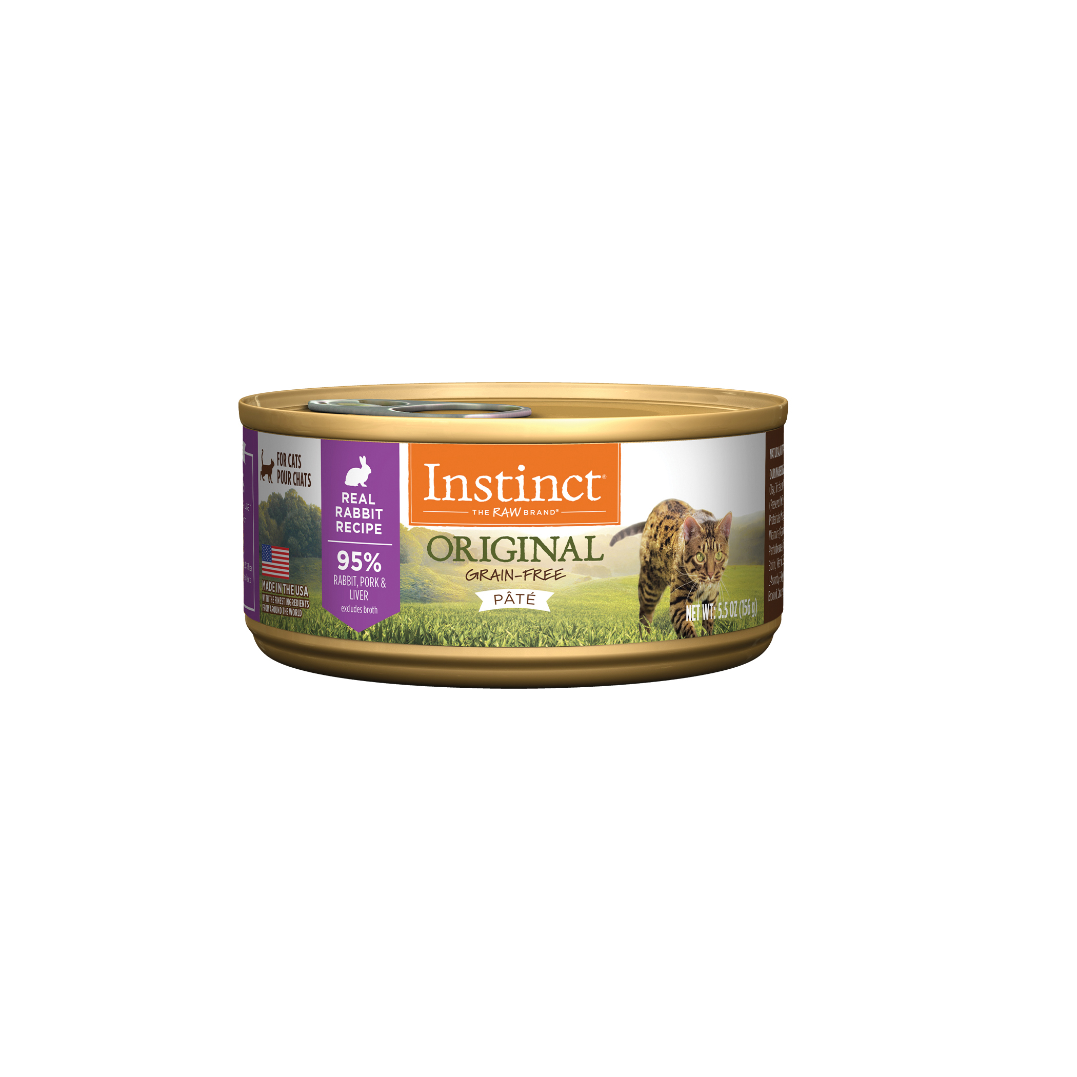 Instinct 6250746 Cat Food, Rabbit Flavor, 5.5 oz Can - 2