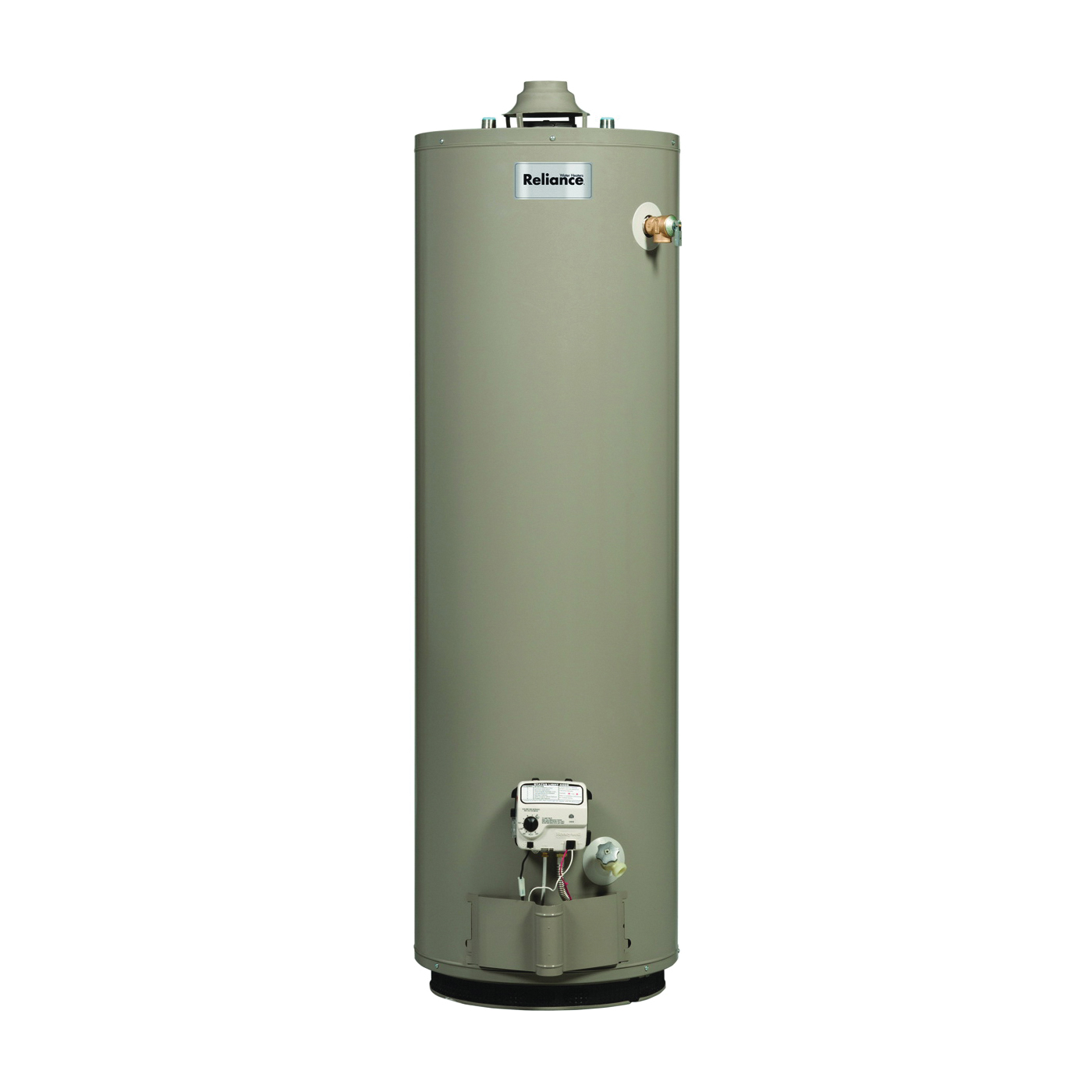 Reliance 6 50 NBRT Gas Water Heater, Natural Gas, 50 gal Tank, 81 gph, 40000 Btu BTU, 0.62 Energy Efficiency