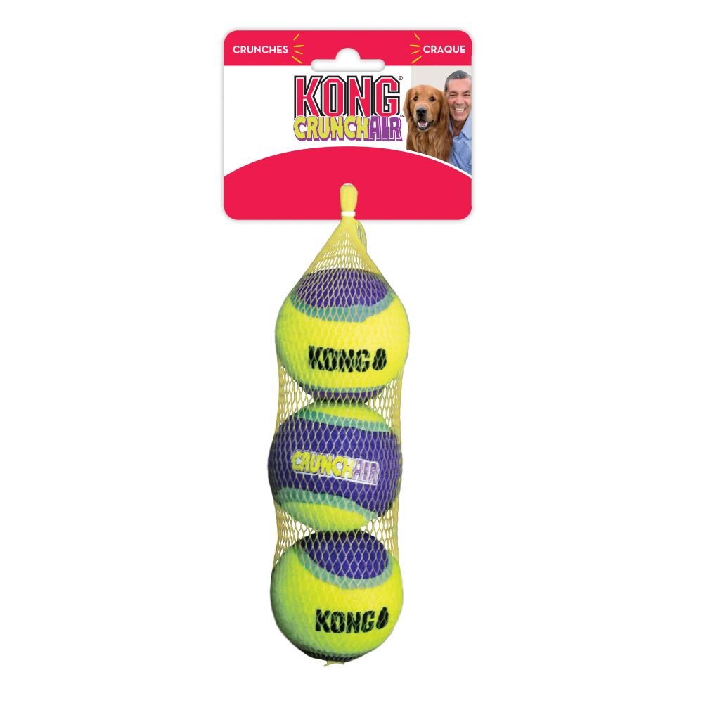 Kong ACT2B Dog Toy, M, Crunch Air Ball, Purple - 3