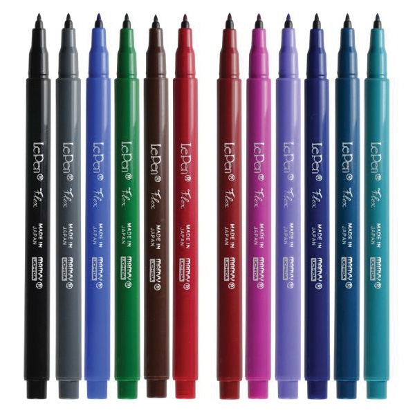 Marvy Uchida LePen Flex 480002000 Pen, Magenta Ink, Dye Ink - 3