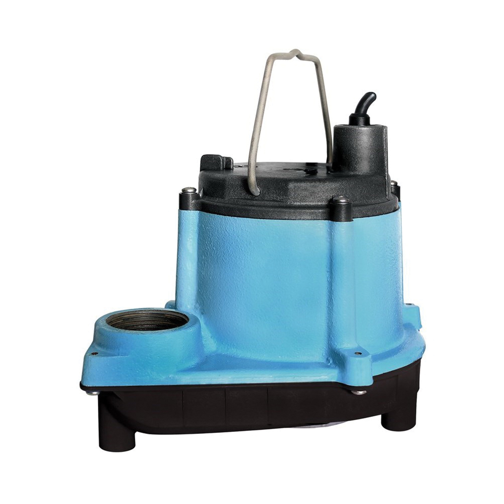 Little Giant 6 Series 506158 Submersible Pump, 9 A, 115 V, 1/3 hp, 1-1/2 in Outlet, 18 ft Max Head, 46 gpm - 1
