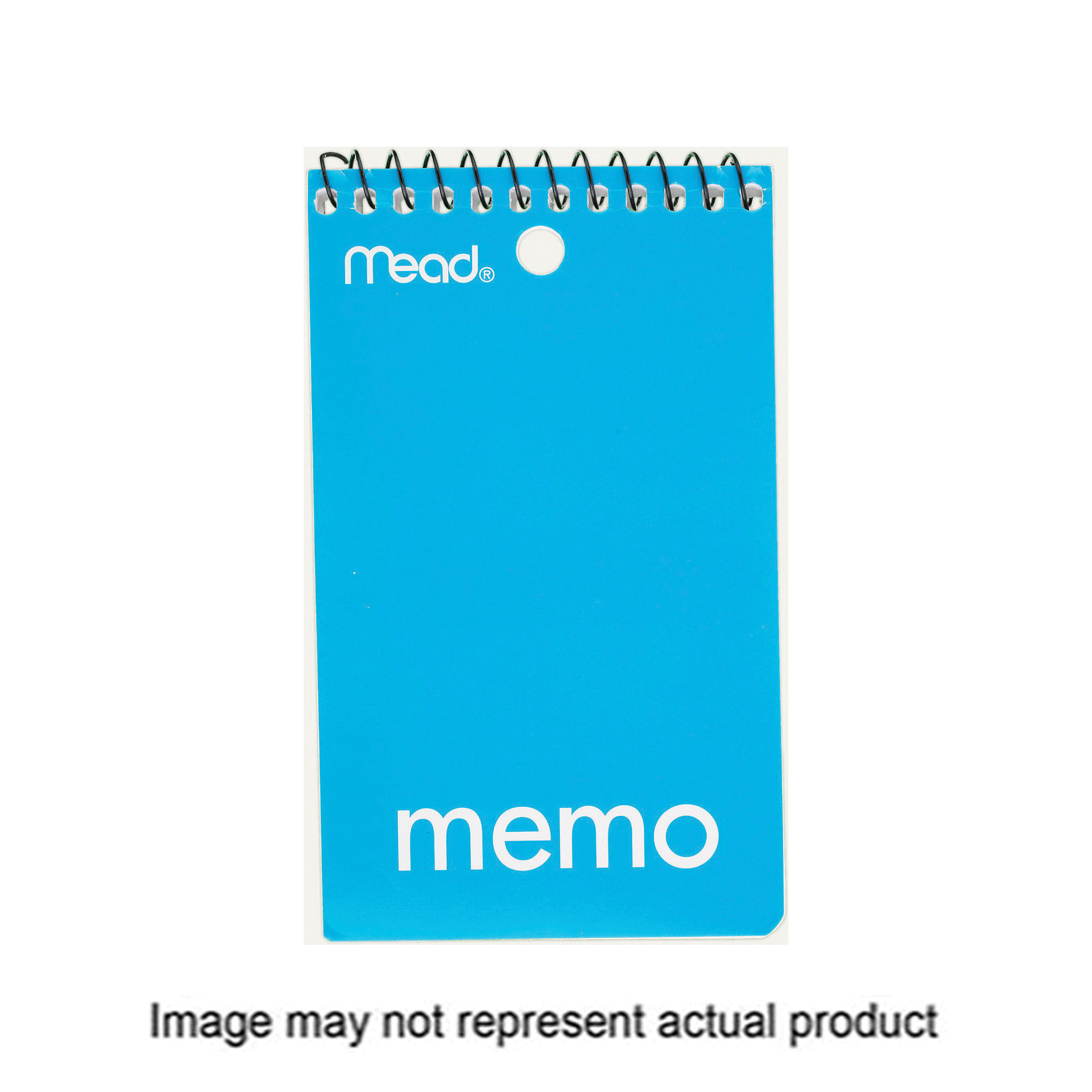 45354 Memo Book, College Ruled Sheet, 3 x 5 in Sheet, 60-Sheet, White Sheet, Wire Binding