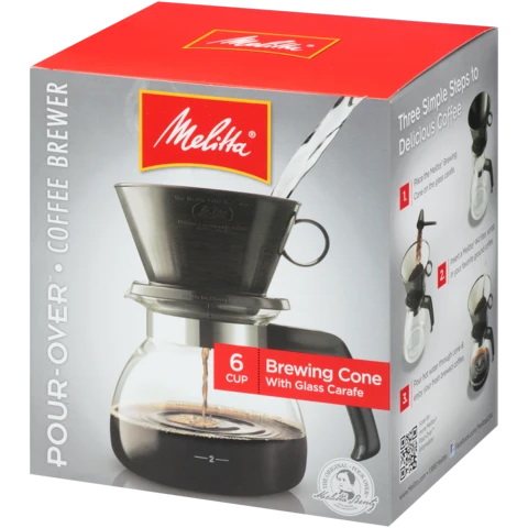 Melitta 640446 Coffee Maker and Glass Carafe Set, 36 oz C...