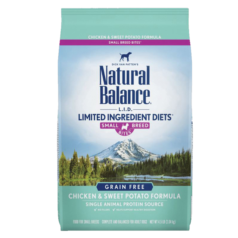 Natural Balance L.I.D. Limited Ingredient Diets 236134 Dog Food, Dry, Chicken, Sweet Potato Flavor, 12 lb Bag - 1