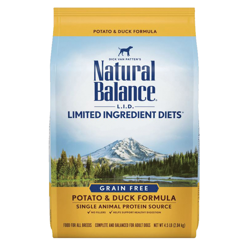 Natural Balance L.I.D. Limited Ingredient Diets 236068 Dog Food, Dry, Duck, Potato Flavor, 13 lb Bag - 1