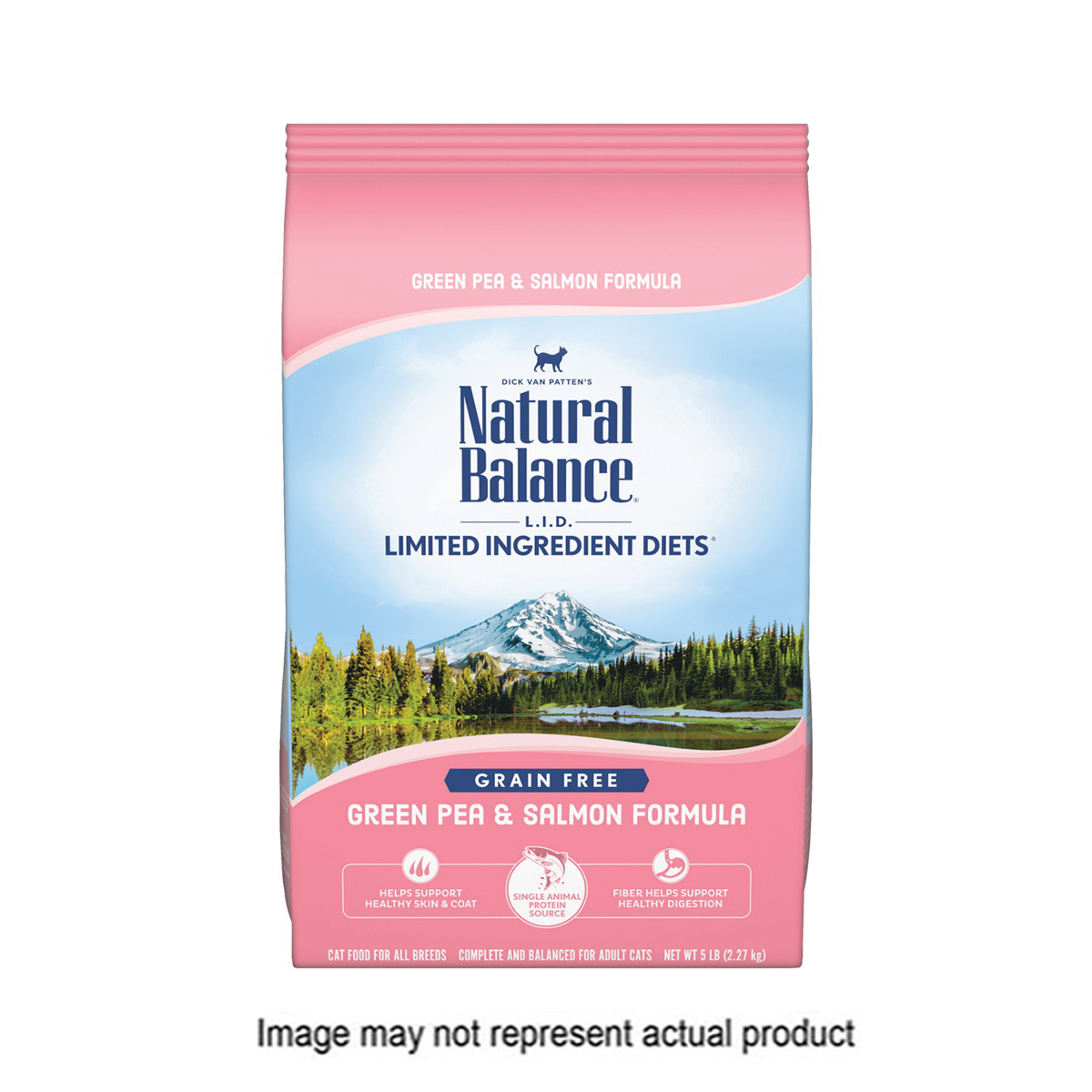 Natural Balance L.I.D. Limited Ingredient Diets 236684 Cat Food, Dry, Green Pea, Salmon Flavor, 10 lb Bag - 1
