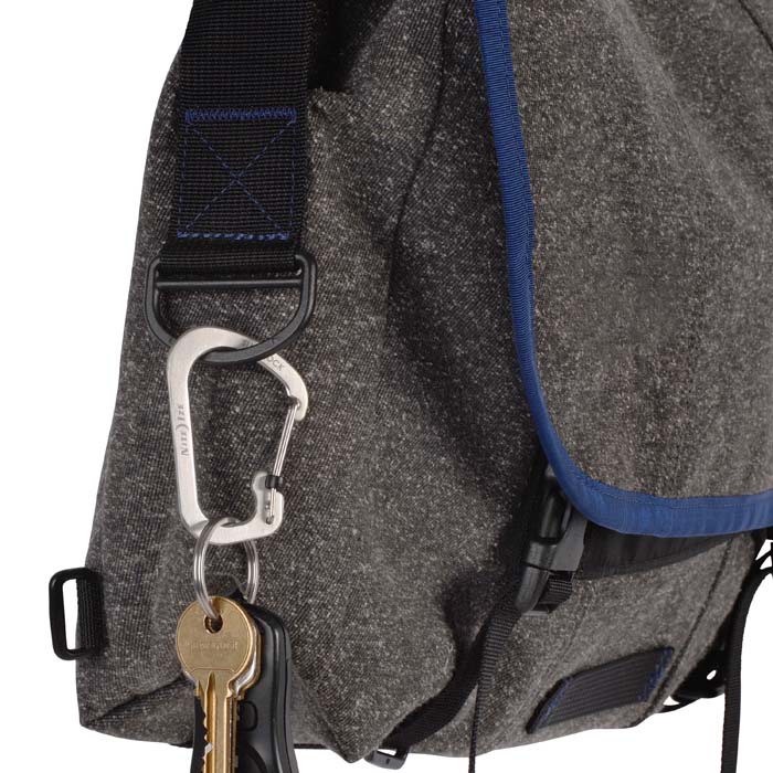 Nite Ize SlideLock CSL4-01-R6 Carabiner, Rectangular, Wire, 3.1 in L, Stainless Steel, Black