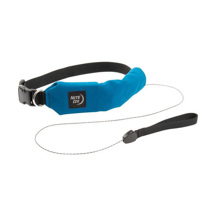 Nite Ize RRLS-03-R3 All-in-One Collar and Leash, 36 in L, Nylon Line, Blue, S Breed - 1