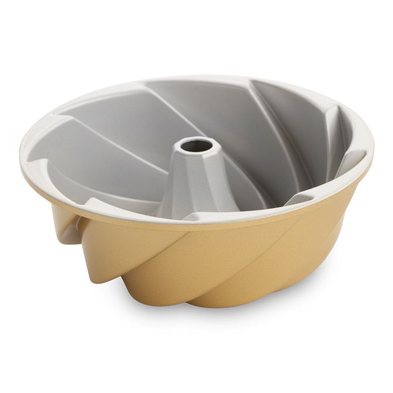 Nordic Ware Heritage Bundt Series 80677 Cake Pan, 10 Cup, Aluminum, Non-Stick: Yes