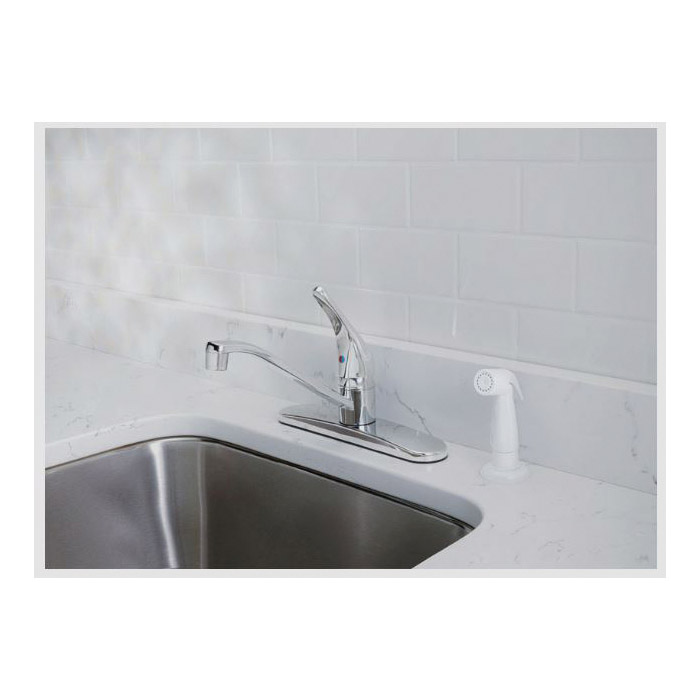Kitchen Faucet, OakBrook, Essentials, 1-Handle, Chrome - 1