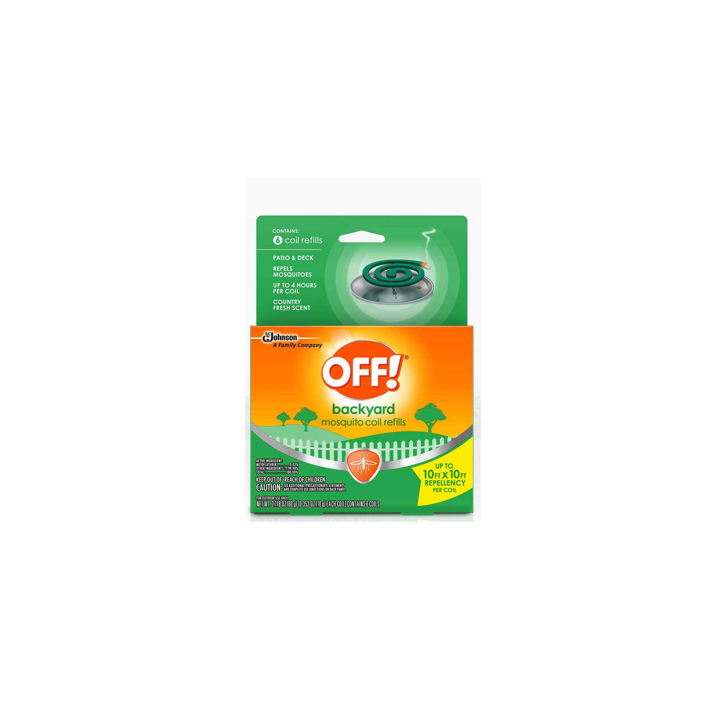 OFF! 75203 Mosquito Coil Refill, Country Fresh&reg;, 2.118 oz